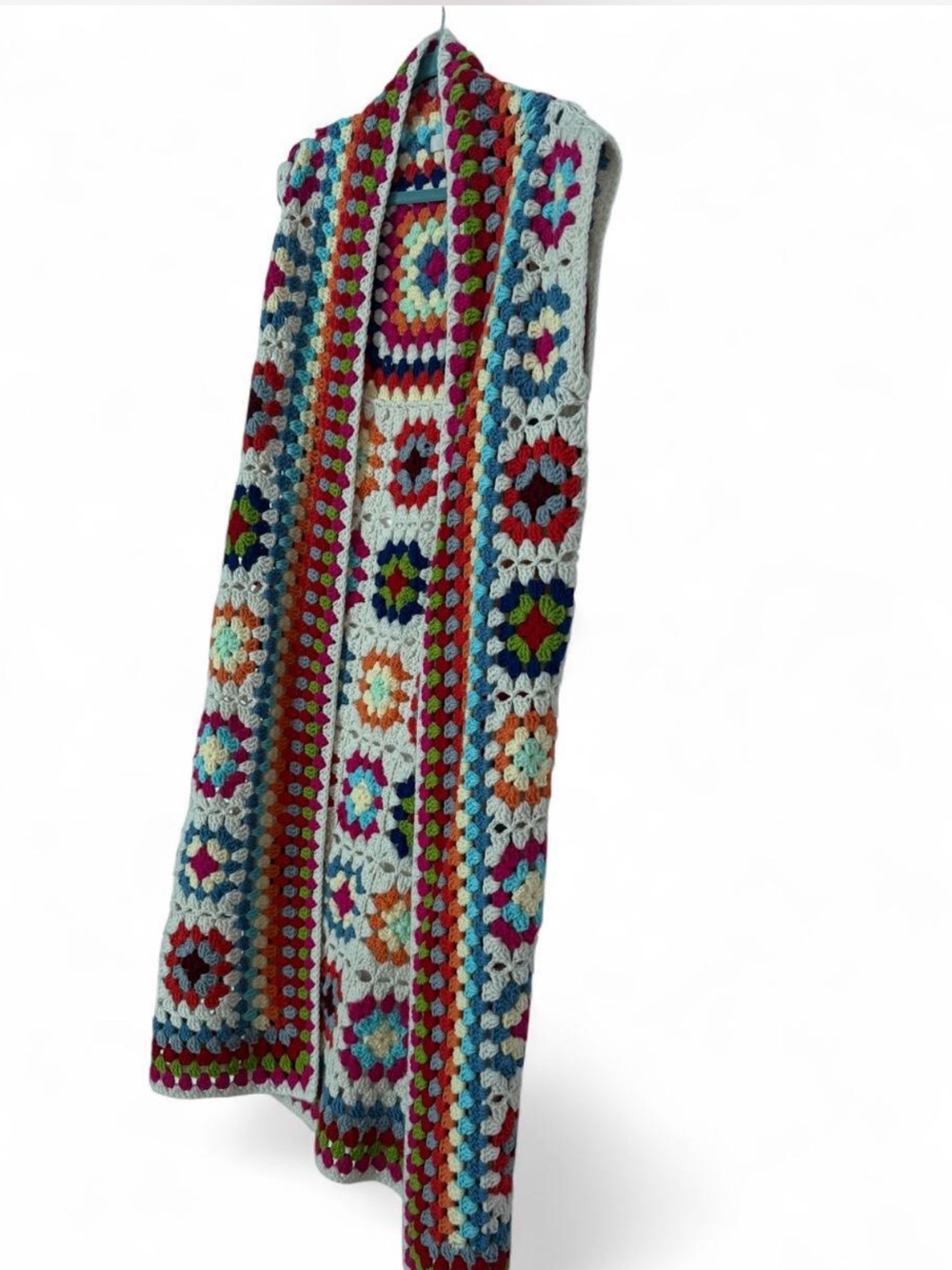 Colorful Crochet Granny Square - Multi